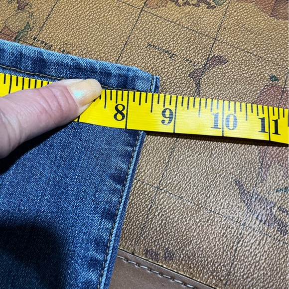 Kim Rogers Women's 18 Petite Pull-on Elastic Waist Straight Leg Denim Jeans - Picture 9 of 9